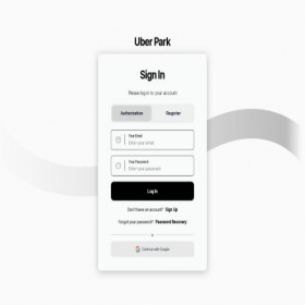 Скриншот главной страницы сайта app.uber-park.net