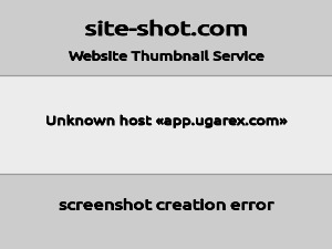 Скриншот главной страницы сайта app.ugarex.com