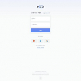 Скриншот главной страницы сайта app.weeek.net