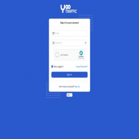 Скриншот главной страницы сайта app.yootraffic.com