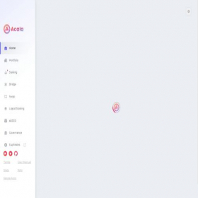 Скриншот главной страницы сайта apps.acala.network