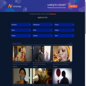 Скриншот главной страницы сайта appzova.com