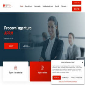 Скриншот главной страницы сайта aprm.cz