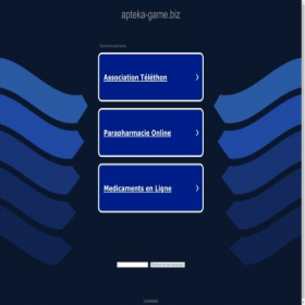 Скриншот главной страницы сайта apteka-game.biz