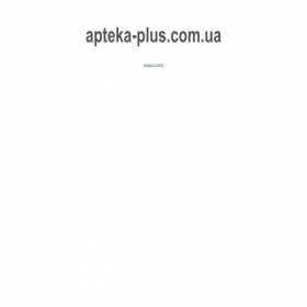 Скриншот главной страницы сайта apteka-plus.com.ua