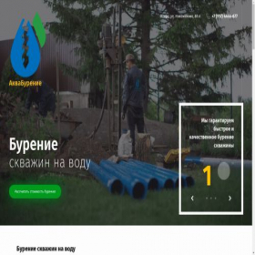 Скриншот главной страницы сайта aqua-burenie.ru