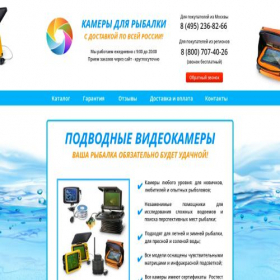 Скриншот главной страницы сайта aqua-camera.ru