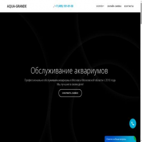 Скриншот главной страницы сайта aqua-grande.ru