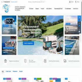 Скриншот главной страницы сайта aquaarea.ru