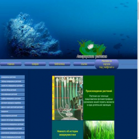Скриншот главной страницы сайта aquanum.ru