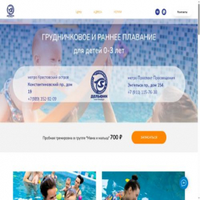 Скриншот главной страницы сайта aquaseadolphin.ru