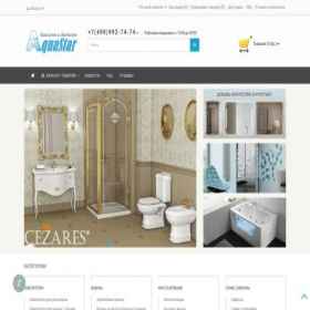 Скриншот главной страницы сайта aquastar.su