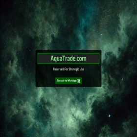 Скриншот главной страницы сайта aquatrade.com