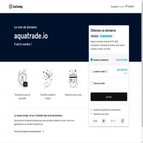 Скриншот главной страницы сайта aquatrade.io