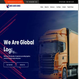 Скриншот главной страницы сайта arafexlogisservices.com