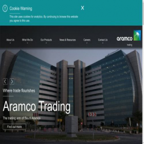 Скриншот главной страницы сайта aramcoabudhabi.com