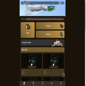 Скриншот главной страницы сайта aramcousdt.com