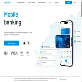 Скриншот главной страницы сайта arbipay.eu