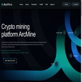 Скриншот главной страницы сайта arcmine.cc