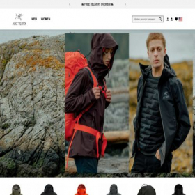 Скриншот главной страницы сайта arcterryxusa.com