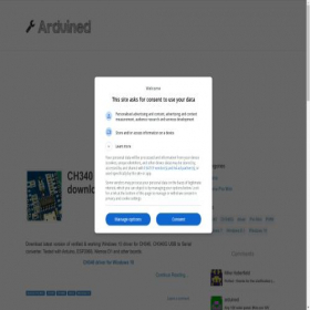 Скриншот главной страницы сайта arduined.eu