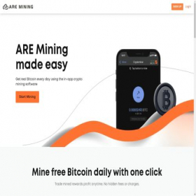 Скриншот главной страницы сайта aremining.com