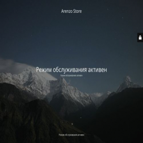 Скриншот главной страницы сайта arenzostore.ru