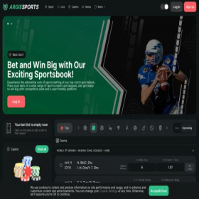 Скриншот главной страницы сайта argiesports.com