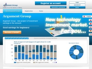 Скриншот главной страницы сайта argument-group.com