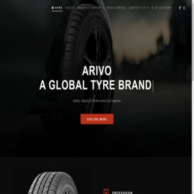 Скриншот главной страницы сайта arivotires.com