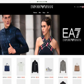 Скриншот главной страницы сайта armaniusaoutlet.com