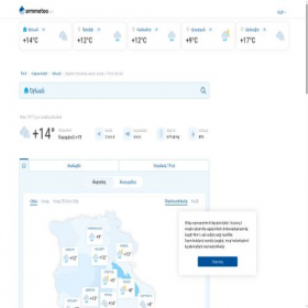 Скриншот главной страницы сайта armmeteo.am