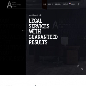 Скриншот главной страницы сайта arnezlawfirm.com