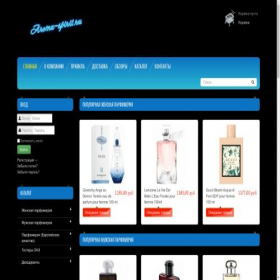 Скриншот главной страницы сайта aroma-spirit.ru