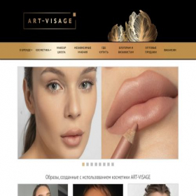 Скриншот главной страницы сайта art-visage.ru