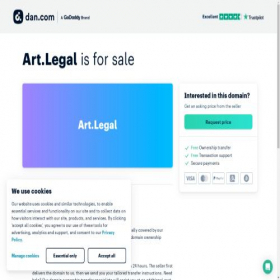 Скриншот главной страницы сайта art.legal