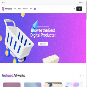 Скриншот главной страницы сайта arthorizon.io