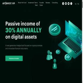 Скриншот главной страницы сайта artinvest.vip