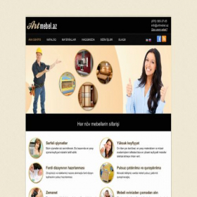 Скриншот главной страницы сайта artmebel.az