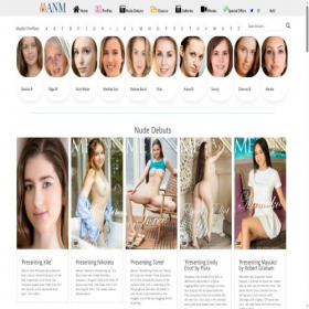 Скриншот главной страницы сайта artnudemodels.com