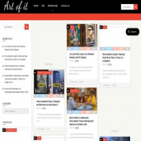 Скриншот главной страницы сайта artofit.org