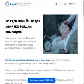 Скриншот главной страницы сайта artraid.site