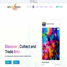 Скриншот главной страницы сайта artswoven.com