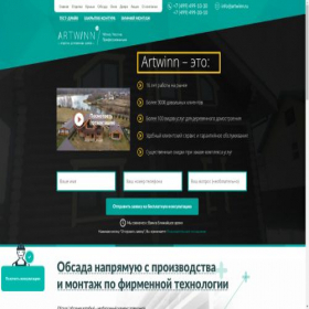 Скриншот главной страницы сайта artwinn.ru