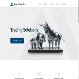 Скриншот главной страницы сайта arvisfx.com
