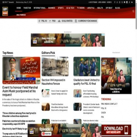 Скриншот главной страницы сайта arynews.tv