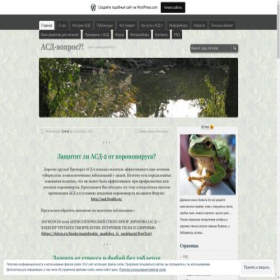 Скриншот главной страницы сайта asdvopros.wordpress.com