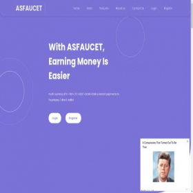 Скриншот главной страницы сайта asfaucetbigpay.site