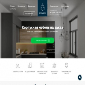 Скриншот главной страницы сайта asgardo.ru