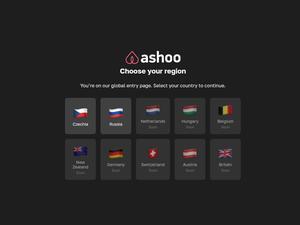 Скриншот главной страницы сайта ashoo.com